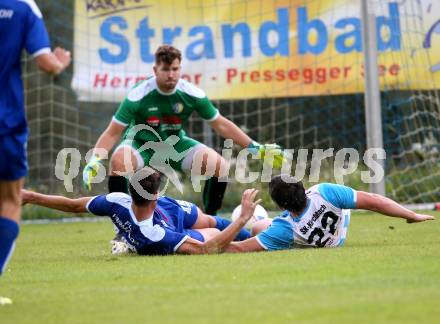 Fussball. 1. Klasse A. Hermagor gegen Kirchbach. Benjamin Groschacher (Hermagor), Hannes Zobernig (Kirchbach). Hermagor, 9.9.2017.
Foto: Kuess
---
pressefotos, pressefotografie, kuess, qs, qspictures, sport, bild, bilder, bilddatenbank