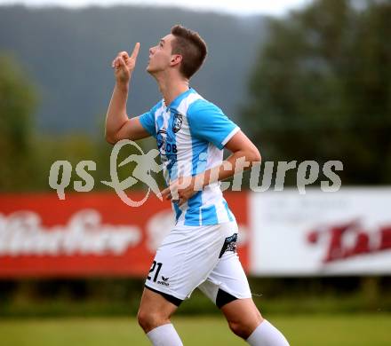 Fussball. 1. Klasse A. Hermagor gegen Kirchbach. Torjubel Nikola Vidovic (Kirchbach). Hermagor, 9.9.2017.
Foto: Kuess
---
pressefotos, pressefotografie, kuess, qs, qspictures, sport, bild, bilder, bilddatenbank