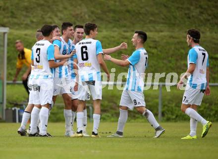 Fussball. 1. Klasse A. Hermagor gegen Kirchbach, Torjubel (Kirchbach), Hermagor, 9.9.2017.
Foto: Kuess
---
pressefotos, pressefotografie, kuess, qs, qspictures, sport, bild, bilder, bilddatenbank