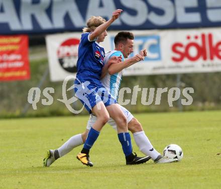 Fussball. 1. Klasse A. Hermagor gegen Kirchbach. Matteo Zauner (Hermagor), Vladan Petrovic (Kirchbach). Hermagor, 9.9.2017.
Foto: Kuess
---
pressefotos, pressefotografie, kuess, qs, qspictures, sport, bild, bilder, bilddatenbank