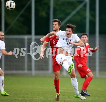 Fussball Kaerntner Liga. KAC 1909 gegen SAK. Philipp Diex,  (KAC), Marcel Guenther Kuster (SAK). Klagenfurt, am 16.9.2017.
Foto: Kuess
---
pressefotos, pressefotografie, kuess, qs, qspictures, sport, bild, bilder, bilddatenbank