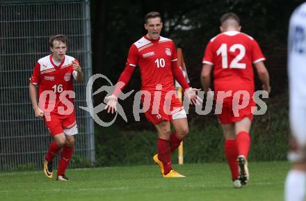 Fussball Kaerntner Liga. KAC 1909 gegen SAK. Torjubel Robert Matic, Tobias Alexander Schaflechner, Markus Pavic (KAC). Klagenfurt, am 16.9.2017.
Foto: Kuess
---
pressefotos, pressefotografie, kuess, qs, qspictures, sport, bild, bilder, bilddatenbank