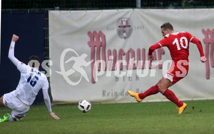 Fussball Kaerntner Liga. KAC 1909 gegen SAK. Robert Matic, (KAC), Zdravko Koletnik  (SAK). Klagenfurt, am 16.9.2017.
Foto: Kuess
---
pressefotos, pressefotografie, kuess, qs, qspictures, sport, bild, bilder, bilddatenbank