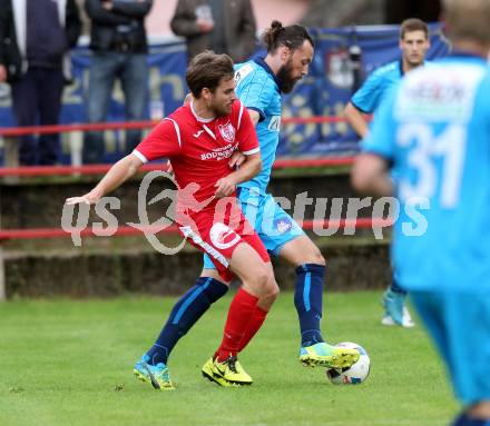 Fussball. Kaerntner Liga. ATUS Ferlach gegen ATSV Wolfsberg. 	Jakob Orgonyi (ATUS Ferlach), Mattias Sereinig (ATSV Wolfsberg). Ferlach, 16.9.2017.
Foto: Kuess
---
pressefotos, pressefotografie, kuess, qs, qspictures, sport, bild, bilder, bilddatenbank