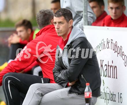 Fussball. Kaerntner Liga. ATUS Ferlach gegen ATSV Wolfsberg. Trainer 	Mario Verdel (ATUS Ferlach). Ferlach, 16.9.2017.
Foto: Kuess
---
pressefotos, pressefotografie, kuess, qs, qspictures, sport, bild, bilder, bilddatenbank