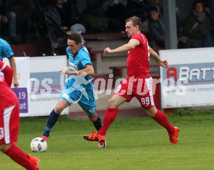 Fussball. Kaerntner Liga. ATUS Ferlach gegen ATSV Wolfsberg. Saverio Amoroso (ATUS Ferlach), Patrick Pfennich (ATSV Wolfsberg). Ferlach, 16.9.2017.
Foto: Kuess
---
pressefotos, pressefotografie, kuess, qs, qspictures, sport, bild, bilder, bilddatenbank