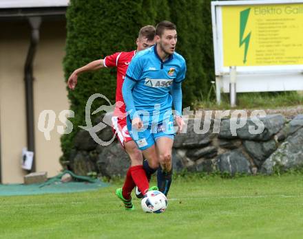 Fussball. Kaerntner Liga. ATUS Ferlach gegen ATSV Wolfsberg. Erwin Bajric (ATUS Ferlach), Marcel Hober (ATSV Wolfsberg). Ferlach, 16.9.2017.
Foto: Kuess
---
pressefotos, pressefotografie, kuess, qs, qspictures, sport, bild, bilder, bilddatenbank