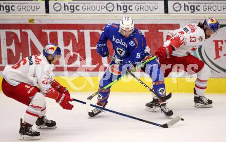 EBEL. Eishockey Bundesliga. EC VSV gegen EC Red Bull Salzburg. Miha Verlic, (VSV), Peter Hochkofler, Michael Schiechl (Salzburg). Villach, am 21.9.2017.
Foto: Kuess 


---
pressefotos, pressefotografie, kuess, qs, qspictures, sport, bild, bilder, bilddatenbank