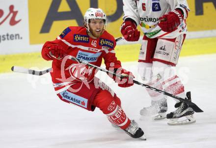 EBEL. Eishockey Bundesliga. KAC gegen HCB Suedtirol Alperia. Johannes Bischofberger (KAC). Klagenfurt, am 22.9.2017.
Foto: Kuess

---
pressefotos, pressefotografie, kuess, qs, qspictures, sport, bild, bilder, bilddatenbank