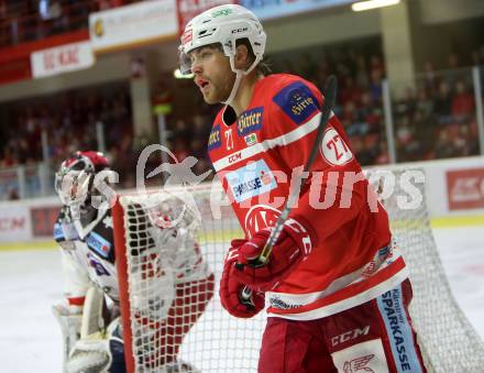 EBEL. Eishockey Bundesliga. KAC gegen HCB Suedtirol Alperia. Thomas Hundertpfund (KAC). Klagenfurt, am 22.9.2017.
Foto: Kuess

---
pressefotos, pressefotografie, kuess, qs, qspictures, sport, bild, bilder, bilddatenbank