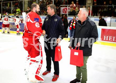 EBEL. Eishockey Bundesliga. KAC gegen HCB Suedtirol Alperia. Spieler des Abends. David Madlehner (KAC). Klagenfurt, am 22.9.2017.
Foto: Kuess

---
pressefotos, pressefotografie, kuess, qs, qspictures, sport, bild, bilder, bilddatenbank