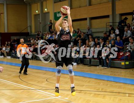 Basketball 2. Bundesliga. Grunddurchgang. 1. Runde. KOS Celovec gegen Woerthersee Piraten. Lukas Simoner (Piraten). Klagenfurt, am 23.9.2017.
Foto: Kuess
---
pressefotos, pressefotografie, kuess, qs, qspictures, sport, bild, bilder, bilddatenbank