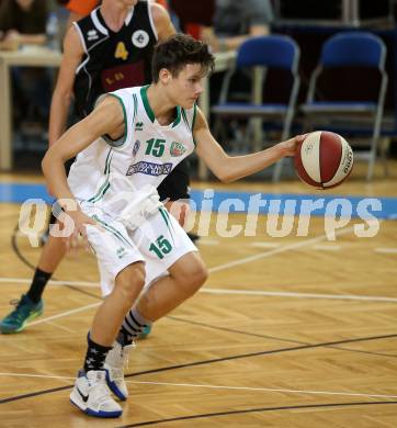 Basketball 2. Bundesliga. Grunddurchgang. 1. Runde. KOS Celovec gegen Woerthersee Piraten. Julian Lipus (KOS). Klagenfurt, am 23.9.2017.
Foto: Kuess
---
pressefotos, pressefotografie, kuess, qs, qspictures, sport, bild, bilder, bilddatenbank