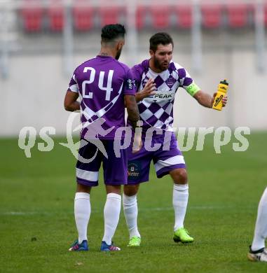 Fussball. Regionalliga. SK Austria Klagenfurt gegen SC Copacabana Kalsdorf. Sandro Zakany, Okan Ekmekci (Austria Klagenfurt). Klagenfurt, 23.9.2017.
Foto: Kuess
---
pressefotos, pressefotografie, kuess, qs, qspictures, sport, bild, bilder, bilddatenbank