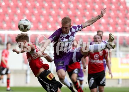 Fussball. Regionalliga. SK Austria Klagenfurt gegen SC Copacabana Kalsdorf. Florian Jaritz (Austria Klagenfurt), Sebastian Zier (Kalsdorf). Klagenfurt, 23.9.2017.
Foto: Kuess
---
pressefotos, pressefotografie, kuess, qs, qspictures, sport, bild, bilder, bilddatenbank