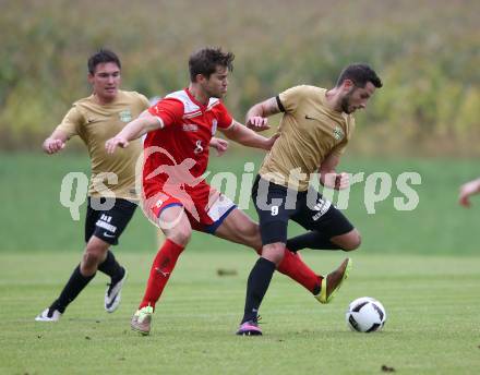 Fussball. Kaerntner Liga. Koettmannsdorf gegen KAC 1909. Christopher Sallinger (Koettmannsdorf), Marcel Guenther Kuster (KAC). Koettmannsdorf, 24.9.2017.
Foto: Kuess
---
pressefotos, pressefotografie, kuess, qs, qspictures, sport, bild, bilder, bilddatenbank