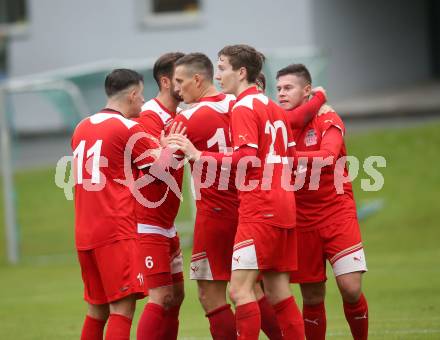 Fussball. Kaerntner Liga. Koettmannsdorf gegen KAC 1909. Torjubel  (KAC). Koettmannsdorf, 24.9.2017.
Foto: Kuess
---
pressefotos, pressefotografie, kuess, qs, qspictures, sport, bild, bilder, bilddatenbank