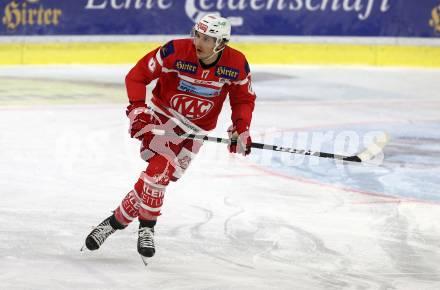 EBEL. Eishockey Bundesliga. KAC gegen 	EHC Liwest Black Wings Linz. Manuel Ganahl (KAC). Klagenfurt, am 28.9.2017.
Foto: Kuess

---
pressefotos, pressefotografie, kuess, qs, qspictures, sport, bild, bilder, bilddatenbank