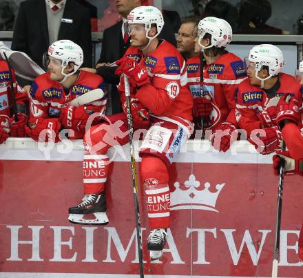 EBEL. Eishockey Bundesliga. KAC gegen 	EHC Liwest Black Wings Linz. Stefan Geier (KAC). Klagenfurt, am 28.9.2017.
Foto: Kuess

---
pressefotos, pressefotografie, kuess, qs, qspictures, sport, bild, bilder, bilddatenbank