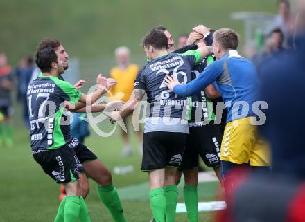 Fussball. Kaerntner Liga. Kraig gegen Feldkirchen. Torjubel Sebastian Hertelt (Feldkirchen), Kraig, 30.9.2017.
Foto: Kuess
---
pressefotos, pressefotografie, kuess, qs, qspictures, sport, bild, bilder, bilddatenbank