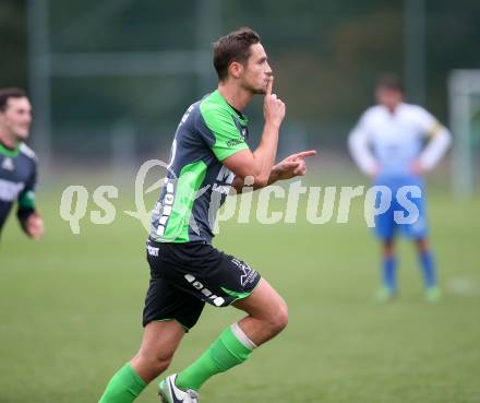 Fussball. Kaerntner Liga. Kraig gegen Feldkirchen. Torjubel Sebastian Hertelt, (Feldkirchen), Kraig, 30.9.2017.
Foto: Kuess
---
pressefotos, pressefotografie, kuess, qs, qspictures, sport, bild, bilder, bilddatenbank