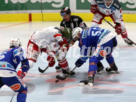 EBEL. Eishockey Bundesliga. EC VSV gegen HCB Suedtirol Alperia. Andrew Sarauer, (VSV), Michael Angelidis (Bozen). Villach, am 6.10.2017.
Foto: Kuess 


---
pressefotos, pressefotografie, kuess, qs, qspictures, sport, bild, bilder, bilddatenbank