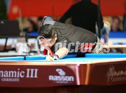 Billard. Atlantic Challenge Cup 2017. Mario He. Klagenfurt, 7.10.2017.
Foto: Kuess
---
pressefotos, pressefotografie, kuess, qs, qspictures, sport, bild, bilder, bilddatenbank