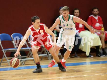 Basketball 2. Bundesliga. Grunddurchgang. 3. Runde. KOS Celovec gegen St. Poelten Dragons. Ziga Erculj (KOS Celovec), Hannes Obermann (St. Poelten). Klagenfurt, am 7.10.2017.
Foto: Kuess
---
pressefotos, pressefotografie, kuess, qs, qspictures, sport, bild, bilder, bilddatenbank