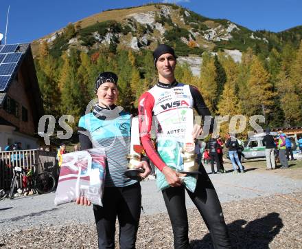 Bergduathlon. Kosiak Loewe. Sieger. Angelika Tazreiter, Hans-Joerg Leopold. Feistritz im Rosental, 7.10.2017.
Foto: Kuess
---
pressefotos, pressefotografie, kuess, qs, qspictures, sport, bild, bilder, bilddatenbank