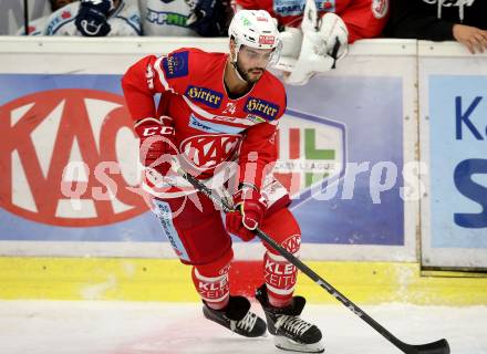 EBEL Eishockey Bundesliga. KAC gegen Fehervar AV 19. Steven Strong(KAC). Klagenfurt, am 8.10.2017.
Foto: Kuess

---
pressefotos, pressefotografie, kuess, qs, qspictures, sport, bild, bilder, bilddatenbank
