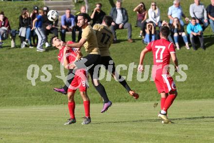 Fussball. Kaerntner Liga. Koettmannsdorf gegen ATUS Ferlach. Christopher Sallinger, Stephan Borovnik (Koettmannsdorf), Lukas Jaklitsch, Abian Jose Serrano Davila (ATUS Ferlach). Koettmannsdorf, 8.10.2017.
Foto: Kuess
---
pressefotos, pressefotografie, kuess, qs, qspictures, sport, bild, bilder, bilddatenbank