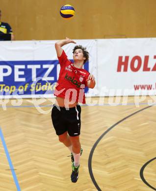 AVL. Volleyball. Volley League Men. SK Posojilnica Aich Dob gegen VBK Woerthersee Loewen Klagenfurt.  Mathias Daniel Wultsch (Klagenfurt). Bleiburg, am 11.10.2017.
Foto: Kuess
---
pressefotos, pressefotografie, kuess, qs, qspictures, sport, bild, bilder, bilddatenbank