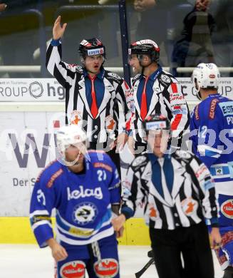 EBEL. Eishockey Bundesliga. EC VSV gegen HC Orli Znojmo. Schiedsrichter. Villach, am 12.10.2017.
Foto: Kuess 


---
pressefotos, pressefotografie, kuess, qs, qspictures, sport, bild, bilder, bilddatenbank