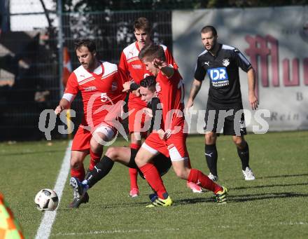 Fussball. Kaerntner Liga. KAC 1909 gegen Bleiburg. Helmut Koenig, Lukas Matthias Hausott, Florian Richard Peterl (KAC), Darko Pranjic (Bleiburg). Klagenfurt, 14.10.2017.
Foto: Kuess
---
pressefotos, pressefotografie, kuess, qs, qspictures, sport, bild, bilder, bilddatenbank