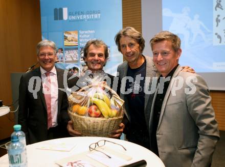 Spitzensport und Studium.  Peter Kaiser, Thomas Brandauer, Franz Preiml, Arno Arthofer. Klagenfurt, am 18.10.2017.
Foto: Kuess
---
pressefotos, pressefotografie, kuess, qs, qspictures, sport, bild, bilder, bilddatenbank