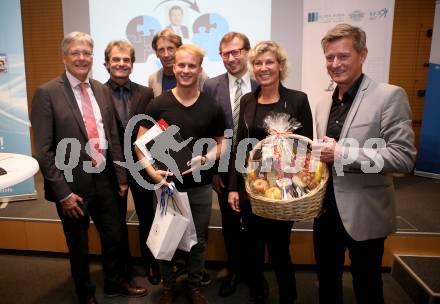 Spitzensport und Studium.  Peter Kaiser, Thomas Brandauer, Franz Preiml. Hanno Douschan, Petra Kronberger, Arno Arthofer. Klagenfurt, am 18.10.2017.
Foto: Kuess
---
pressefotos, pressefotografie, kuess, qs, qspictures, sport, bild, bilder, bilddatenbank
