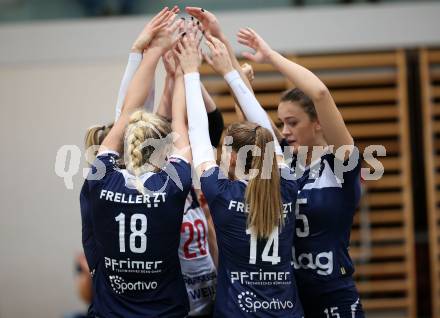 Volleyball Bundesliga. Frauen. SG Kelag Klagenfurt gegen VC Tirol. Jubel (Klagenfurt). Klagenfurt, am 21.10.2017.
Foto: Kuess
---
pressefotos, pressefotografie, kuess, qs, qspictures, sport, bild, bilder, bilddatenbank