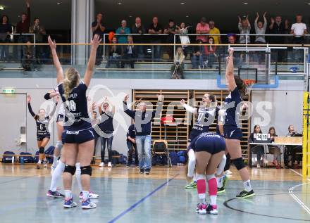 Volleyball Bundesliga. Frauen. SG Kelag Klagenfurt gegen VC Tirol. Jubel (Klagenfurt). Klagenfurt, am 21.10.2017.
Foto: Kuess
---
pressefotos, pressefotografie, kuess, qs, qspictures, sport, bild, bilder, bilddatenbank