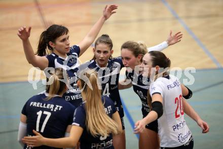 Volleyball Bundesliga. Frauen. SG Kelag Klagenfurt gegen VC Tirol. Jubel (Klagenfurt). Klagenfurt, am 21.10.2017.
Foto: Kuess
---
pressefotos, pressefotografie, kuess, qs, qspictures, sport, bild, bilder, bilddatenbank