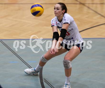 Volleyball Bundesliga. Frauen. SG Kelag Klagenfurt gegen VC Tirol. Jessie Niles (Klagenfurt). Klagenfurt, am 21.10.2017.
Foto: Kuess
---
pressefotos, pressefotografie, kuess, qs, qspictures, sport, bild, bilder, bilddatenbank