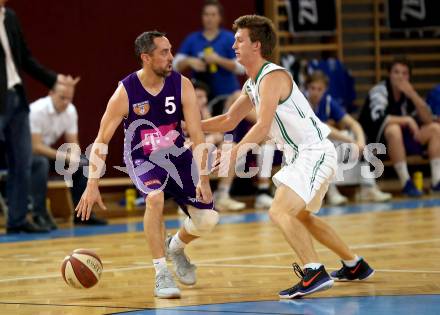 Basketball 2. Bundesliga. Grunddurchgang. 5. Runde. KOS Celovec gegen D.C. Timberwolves. Andi Smrtnik, (KOS Celovec), David Geisler (Timberwolves). Klagenfurt, am 21.10.2017.
Foto: Kuess
---
pressefotos, pressefotografie, kuess, qs, qspictures, sport, bild, bilder, bilddatenbank
