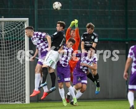Fussball Regionalliga. SK Austria Klagenfurt gegen FC Jerich International Gleisdorf. Filip Petanjek, Josip Filipovic, Zan Pelko, Ambrozije Soldo (Klagenfurt), Robert Kothleitner, Luca Tauschmann (Gleisdorf). Klagenfurt, am 20.10.2017.
Foto: Kuess
---
pressefotos, pressefotografie, kuess, qs, qspictures, sport, bild, bilder, bilddatenbank