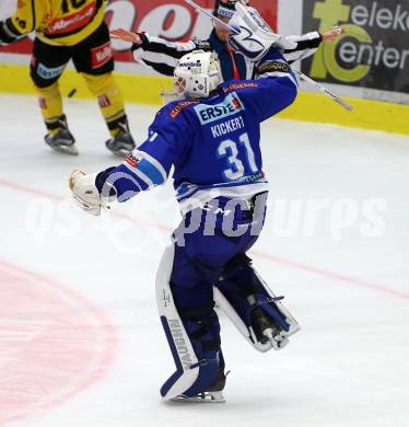 EBEL. Eishockey Bundesliga. EC VSV gegen Vienna Capitals. Jubel David Kickert (VSV). Villach, am 22.10.2017.
Foto: Kuess 


---
pressefotos, pressefotografie, kuess, qs, qspictures, sport, bild, bilder, bilddatenbank
