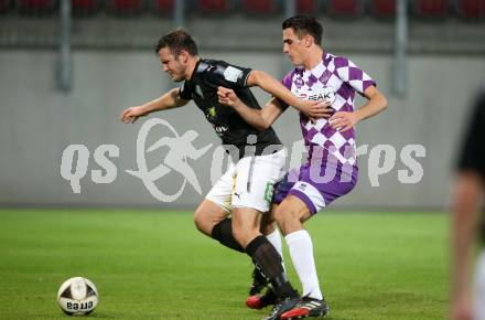 Fussball Regionalliga. SK Austria Klagenfurt gegen FC Jerich International Gleisdorf. Ambrozije Soldo, (Klagenfurt), Jakob Faerber (Gleisdorf). Klagenfurt, am 20.10.2017.
Foto: Kuess
---
pressefotos, pressefotografie, kuess, qs, qspictures, sport, bild, bilder, bilddatenbank