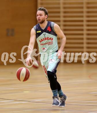 Basketball 2. Bundesliga. Grunddurchgang. 5. Runde. Villach Raiders gegen Woerthersee Piraten. Timi Huber (Villach). Villach, am 22.9.2017.
Foto: Kuess

---
pressefotos, pressefotografie, kuess, qs, qspictures, sport, bild, bilder, bilddatenbank