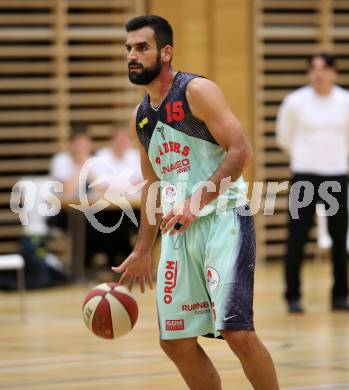 Basketball 2. Bundesliga. Grunddurchgang. 5. Runde. Villach Raiders gegen Woerthersee Piraten. Mensud Julevic (Villach). Villach, am 22.9.2017.
Foto: Kuess

---
pressefotos, pressefotografie, kuess, qs, qspictures, sport, bild, bilder, bilddatenbank