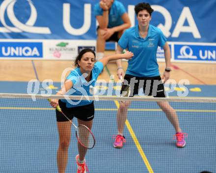 Badminton Bundesliga. SC Kelag Kaernten. Atanaska Yurieva Spasova, Jenny Ertl. Klagenfurt, am 21.10.2017.
Foto: Kuess
---
pressefotos, pressefotografie, kuess, qs, qspictures, sport, bild, bilder, bilddatenbank