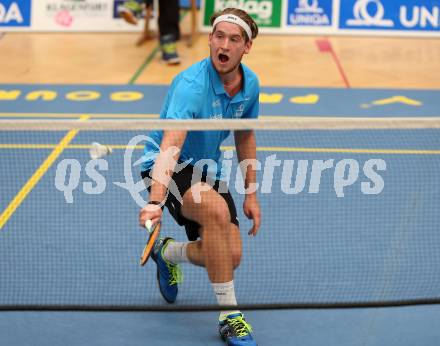 Badminton Bundesliga. SC Kelag Kaernten. Martin Cerkovnik. Klagenfurt, am 21.10.2017.
Foto: Kuess
---
pressefotos, pressefotografie, kuess, qs, qspictures, sport, bild, bilder, bilddatenbank