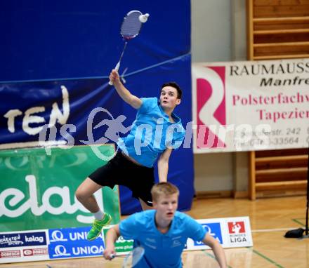 Badminton Bundesliga. SC Kelag Kaernten. Philipp Drexler, Miha Ivancic. Klagenfurt, am 21.10.2017.
Foto: Kuess
---
pressefotos, pressefotografie, kuess, qs, qspictures, sport, bild, bilder, bilddatenbank