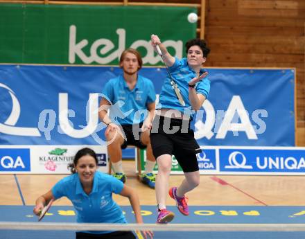 Badminton Bundesliga. SC Kelag Kaernten. Jenny Ertl , Atanaska Yurieva Spasova. Klagenfurt, am 21.10.2017.
Foto: Kuess
---
pressefotos, pressefotografie, kuess, qs, qspictures, sport, bild, bilder, bilddatenbank